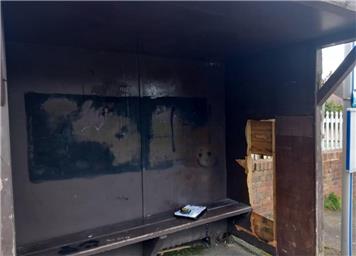 Gunter's Lane Bus Shelter Repaired